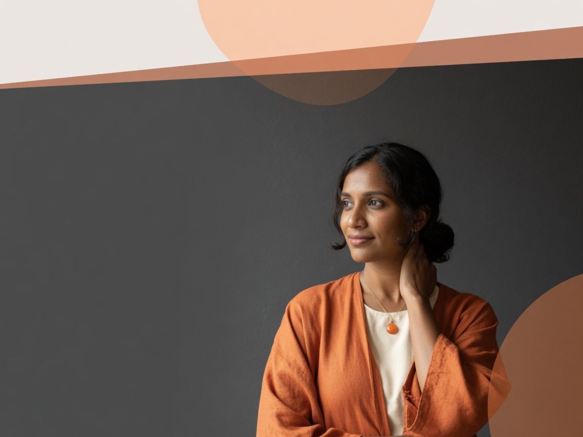 Portrait of Anya Patel, wellness-focused retreat specialist
